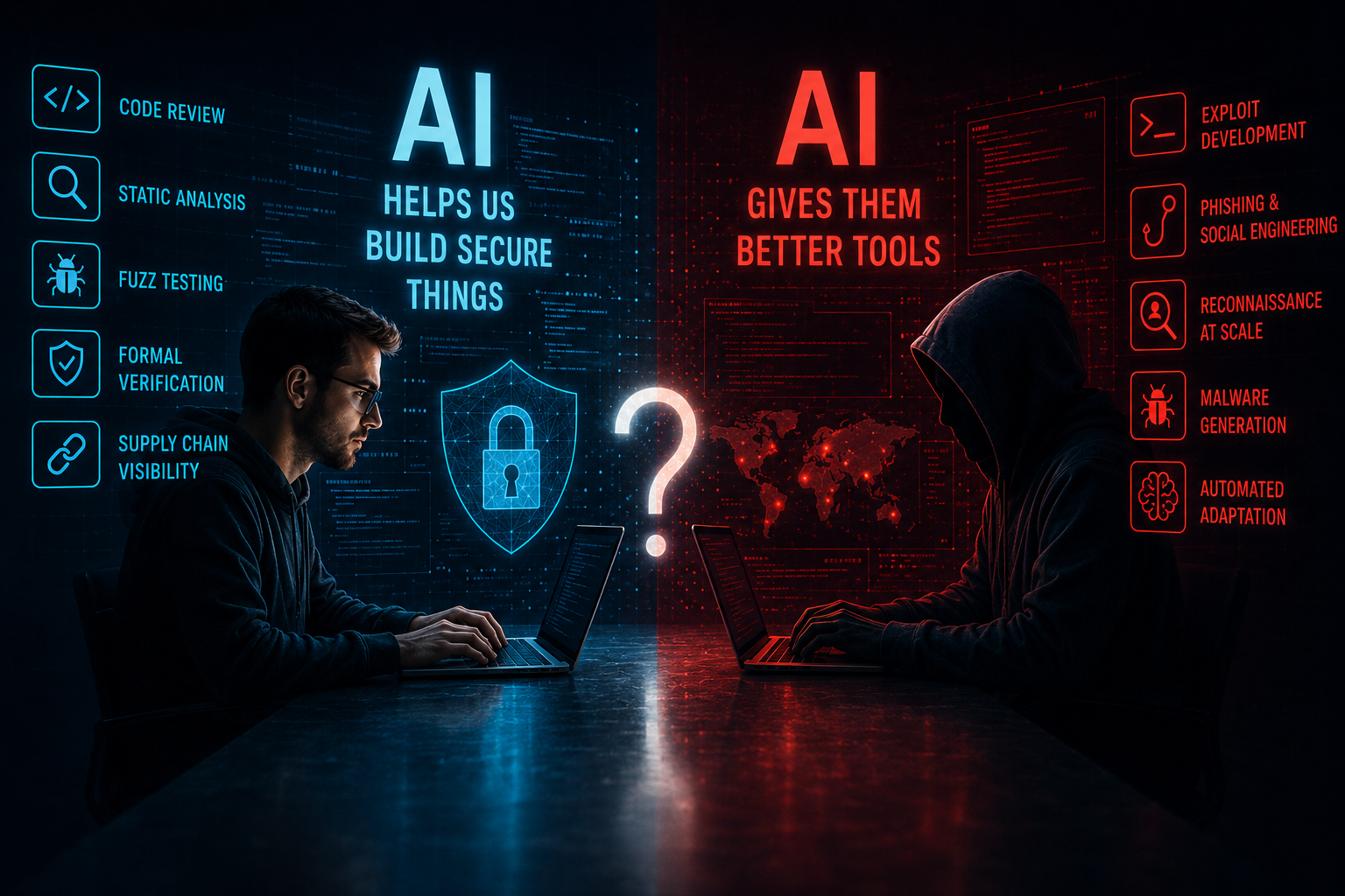 AI helps us build secure things vs AI gives them better tools